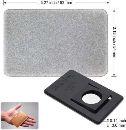 113N Credit Card-Sized Diamond Sharpening Stone, Coarse 325 Grit | Pocket Knife & Tool Sharpener, Portable and Convenient, On-the-Go Use