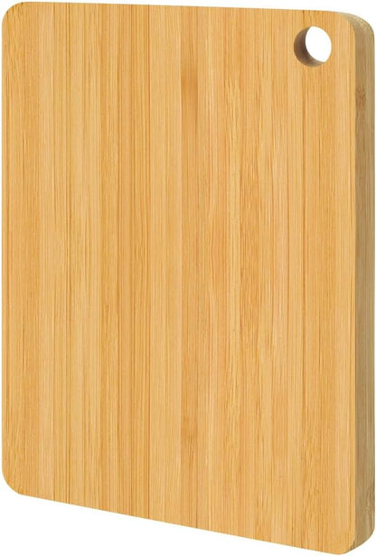 Bamboo Cutting Board, Wooden Cutting Boards for Kitchen, Wood Double Sided Food-Grade Chopping Board for Meat Cheese Vegetable (Small)