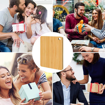 Bamboo Cutting Board, Wooden Cutting Boards for Kitchen, Wood Double Sided Food-Grade Chopping Board for Meat Cheese Vegetable (Small)