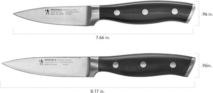 Forged Accent Razor-Sharp 2-pc Paring Knife Set, White Handle, German Engineered Informed by 100+ Years of Mastery
