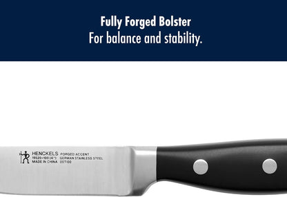 Forged Accent Razor-Sharp 2-pc Paring Knife Set, White Handle, German Engineered Informed by 100+ Years of Mastery