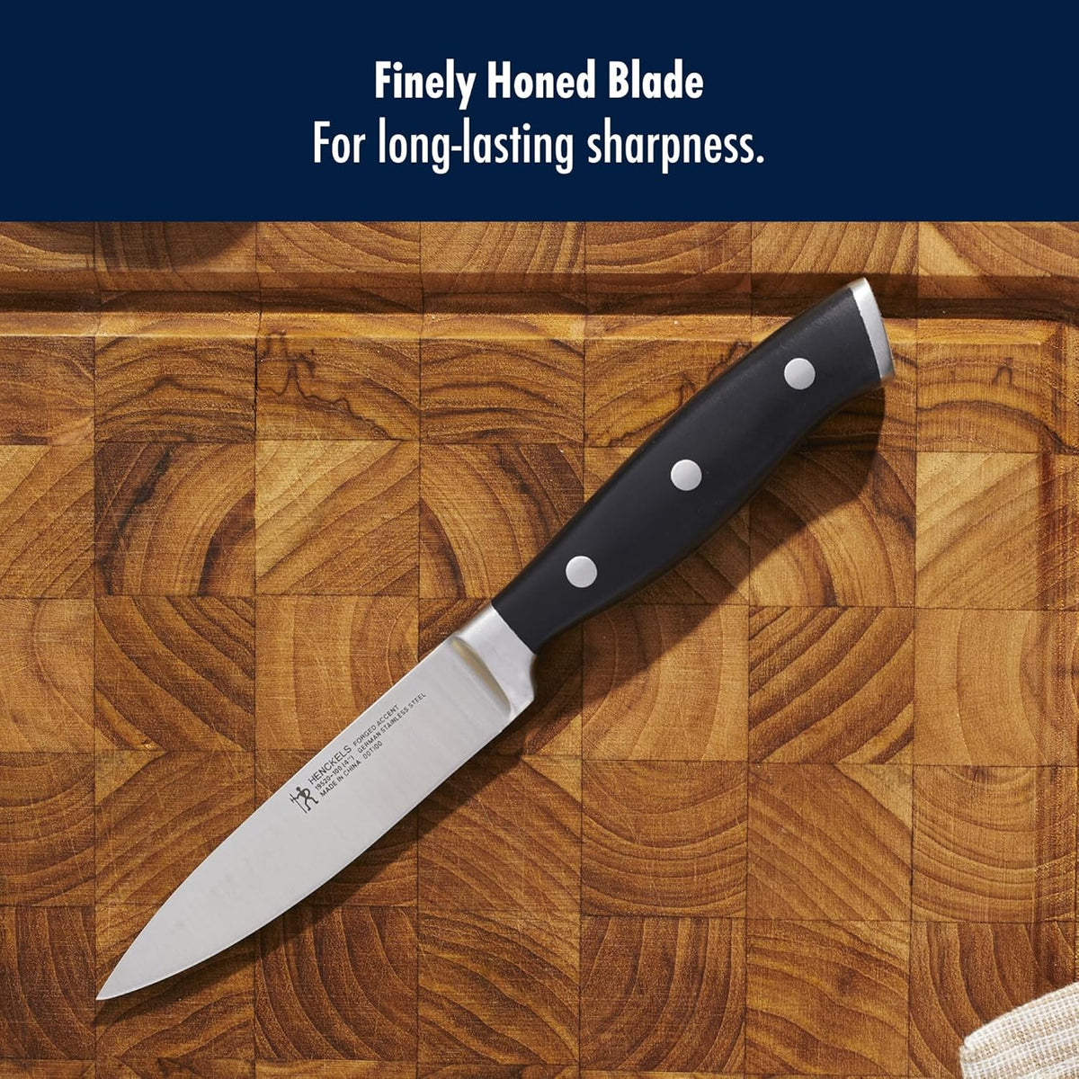 Forged Accent Razor-Sharp 2-pc Paring Knife Set, White Handle, German Engineered Informed by 100+ Years of Mastery