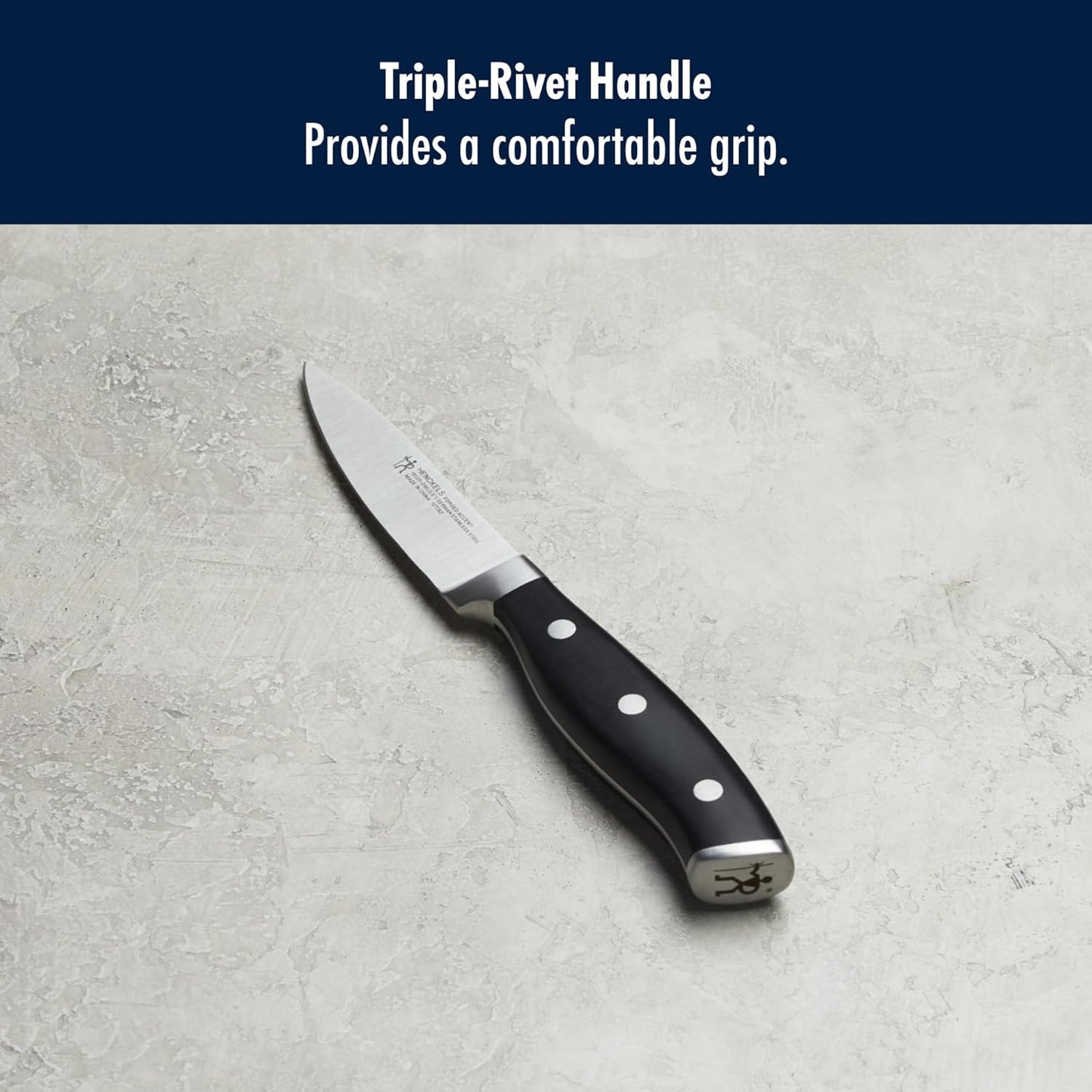 Forged Accent Razor-Sharp 2-pc Paring Knife Set, White Handle, German Engineered Informed by 100+ Years of Mastery