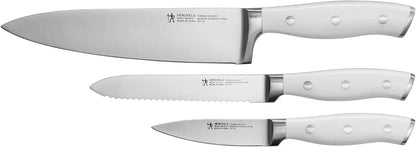 Forged Accent Razor-Sharp 2-pc Paring Knife Set, White Handle, German Engineered Informed by 100+ Years of Mastery