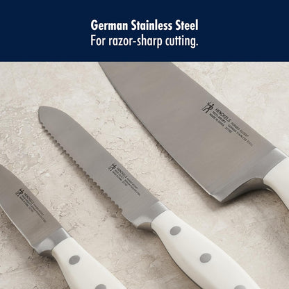 Forged Accent Razor-Sharp 2-pc Paring Knife Set, White Handle, German Engineered Informed by 100+ Years of Mastery