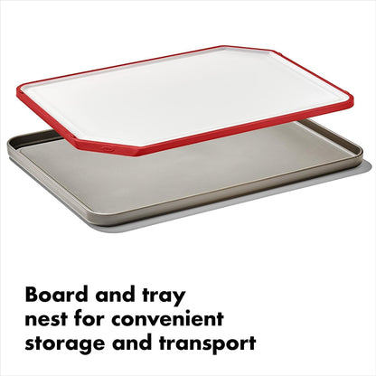 Outdoor Kitchen Cutting Board & Tray,White