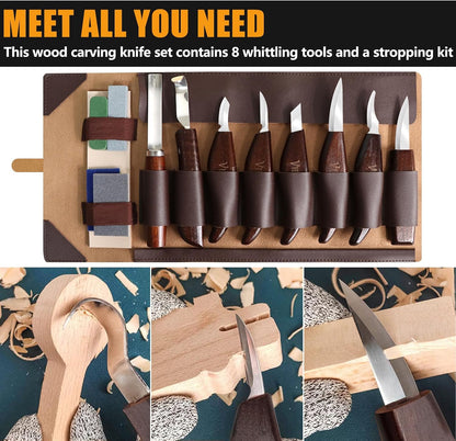 Deluxe Wood Carving Kit, Wood Carving Tools for Beginners