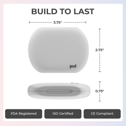 PUL Retainer Case for Invisalign & Clear Aligners - Slim Clear Aligner Case with Secure Magnetic Closure - Travel Retainer Holder for Invisalign Accessories, Mouth Guards & Dentures - Gray