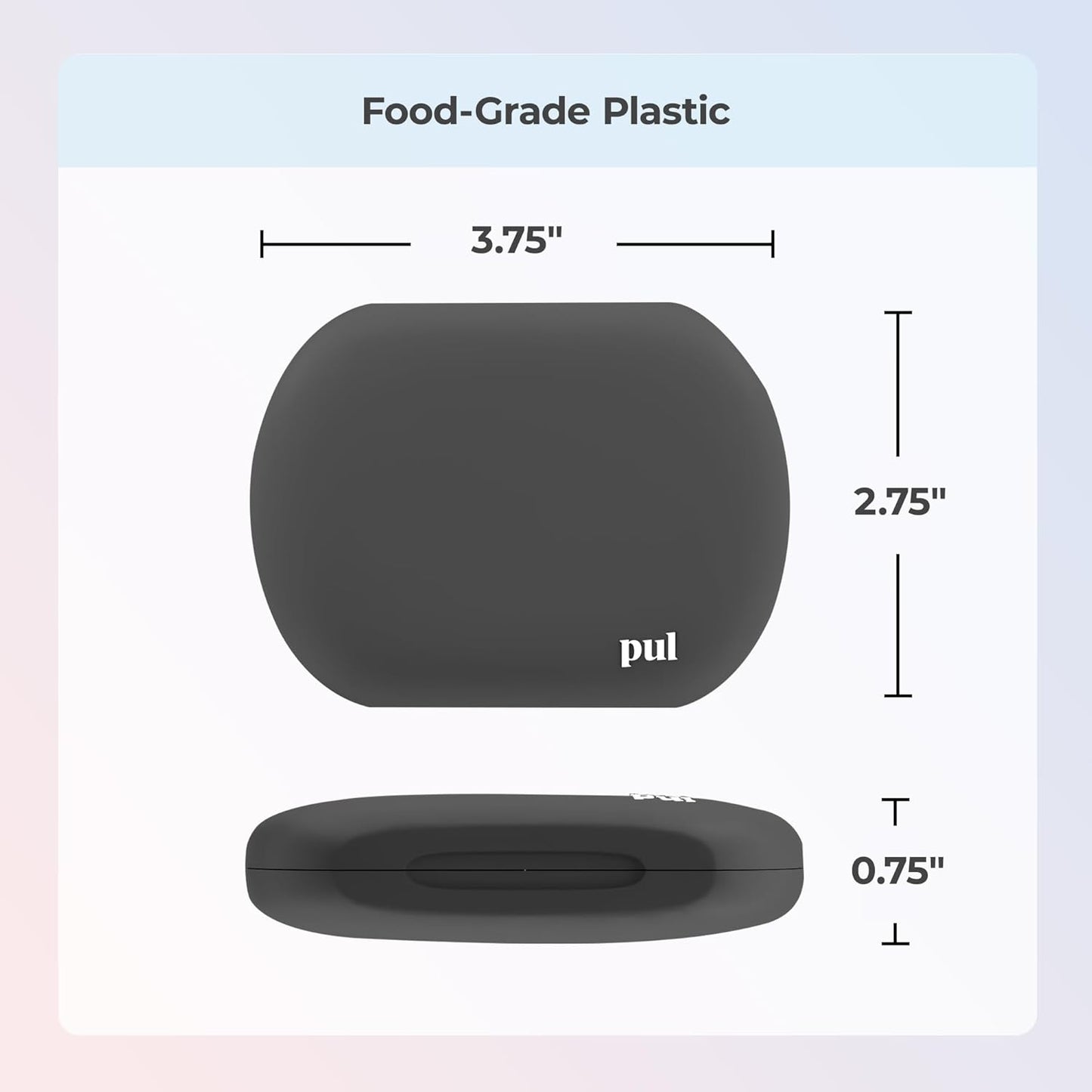 PUL Retainer Case for Invisalign & Clear Aligners - Slim Clear Aligner Case with Secure Magnetic Closure - Travel Retainer Holder for Invisalign Accessories, Mouth Guards & Dentures - Gray