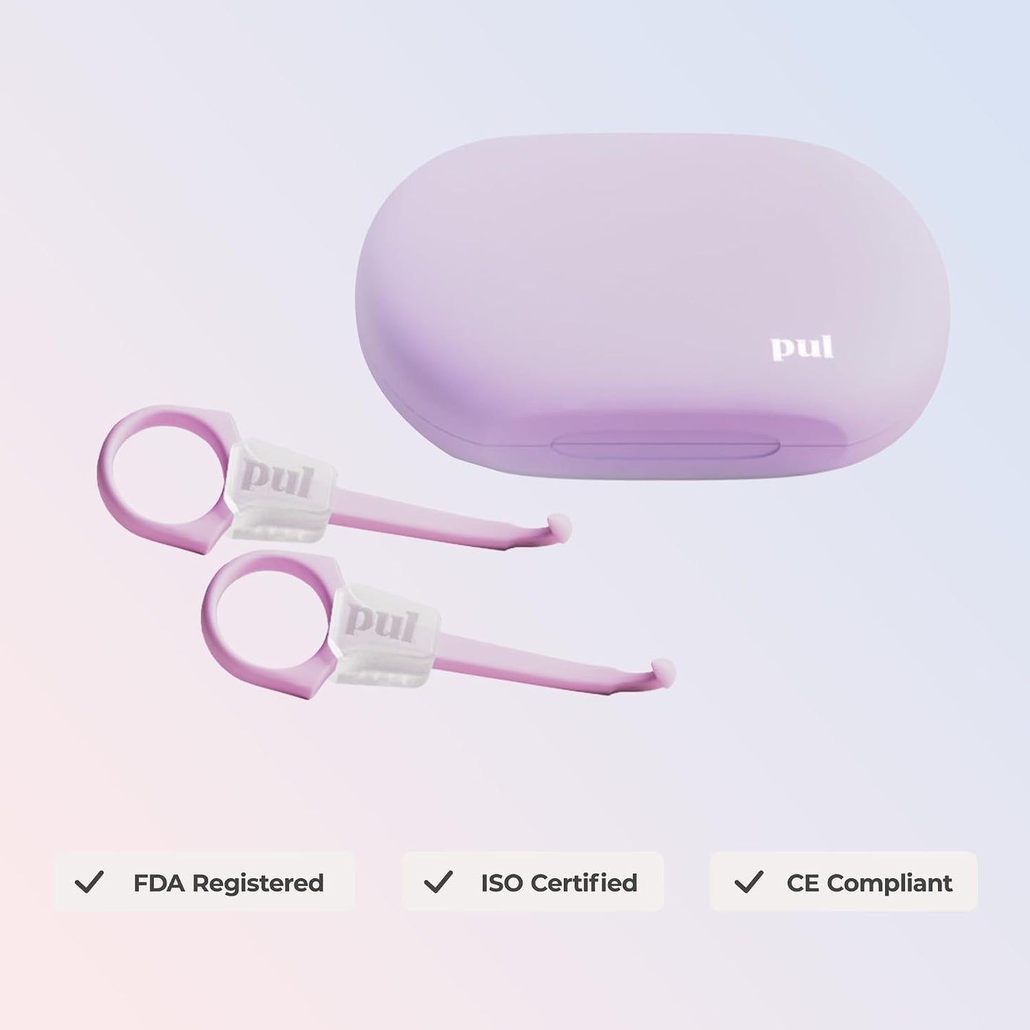 PUL Retainer Case for Invisalign & Clear Aligners - Slim Clear Aligner Case with Secure Magnetic Closure - Travel Retainer Holder for Invisalign Accessories, Mouth Guards & Dentures - Gray