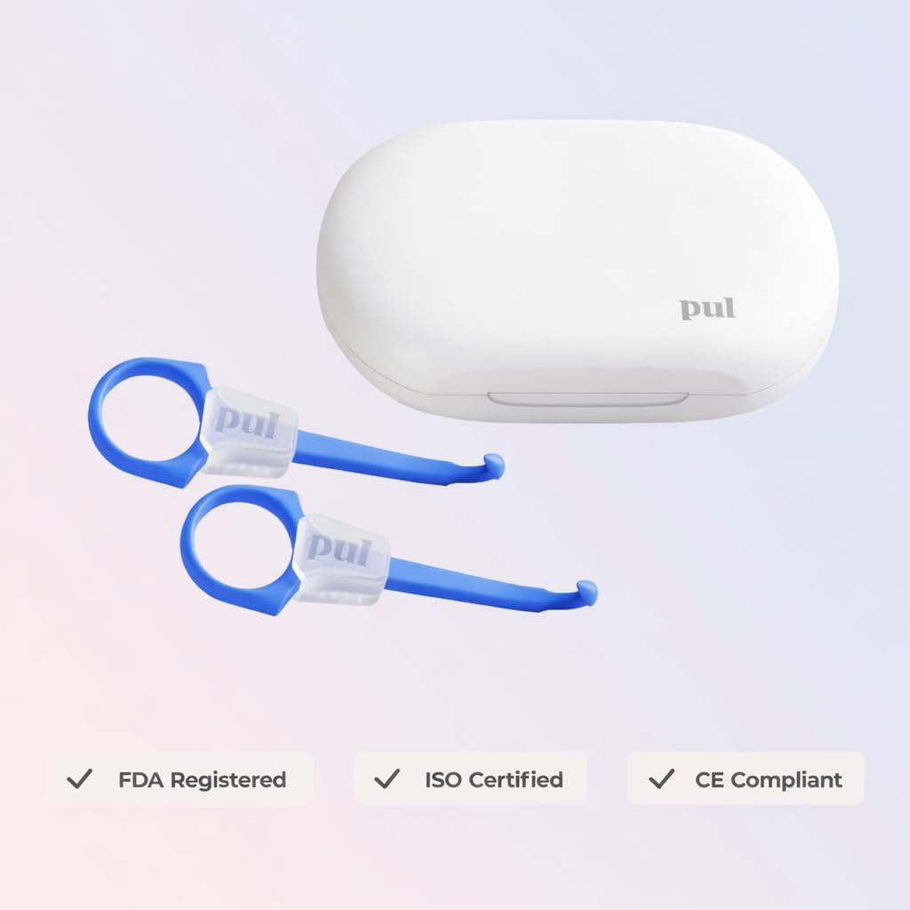 PUL Retainer Case for Invisalign & Clear Aligners - Slim Clear Aligner Case with Secure Magnetic Closure - Travel Retainer Holder for Invisalign Accessories, Mouth Guards & Dentures - Gray