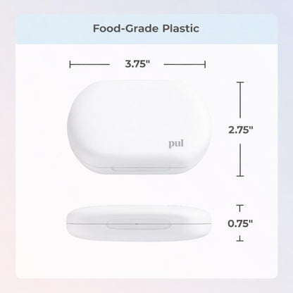 PUL Retainer Case for Invisalign & Clear Aligners - Slim Clear Aligner Case with Secure Magnetic Closure - Travel Retainer Holder for Invisalign Accessories, Mouth Guards & Dentures - Gray