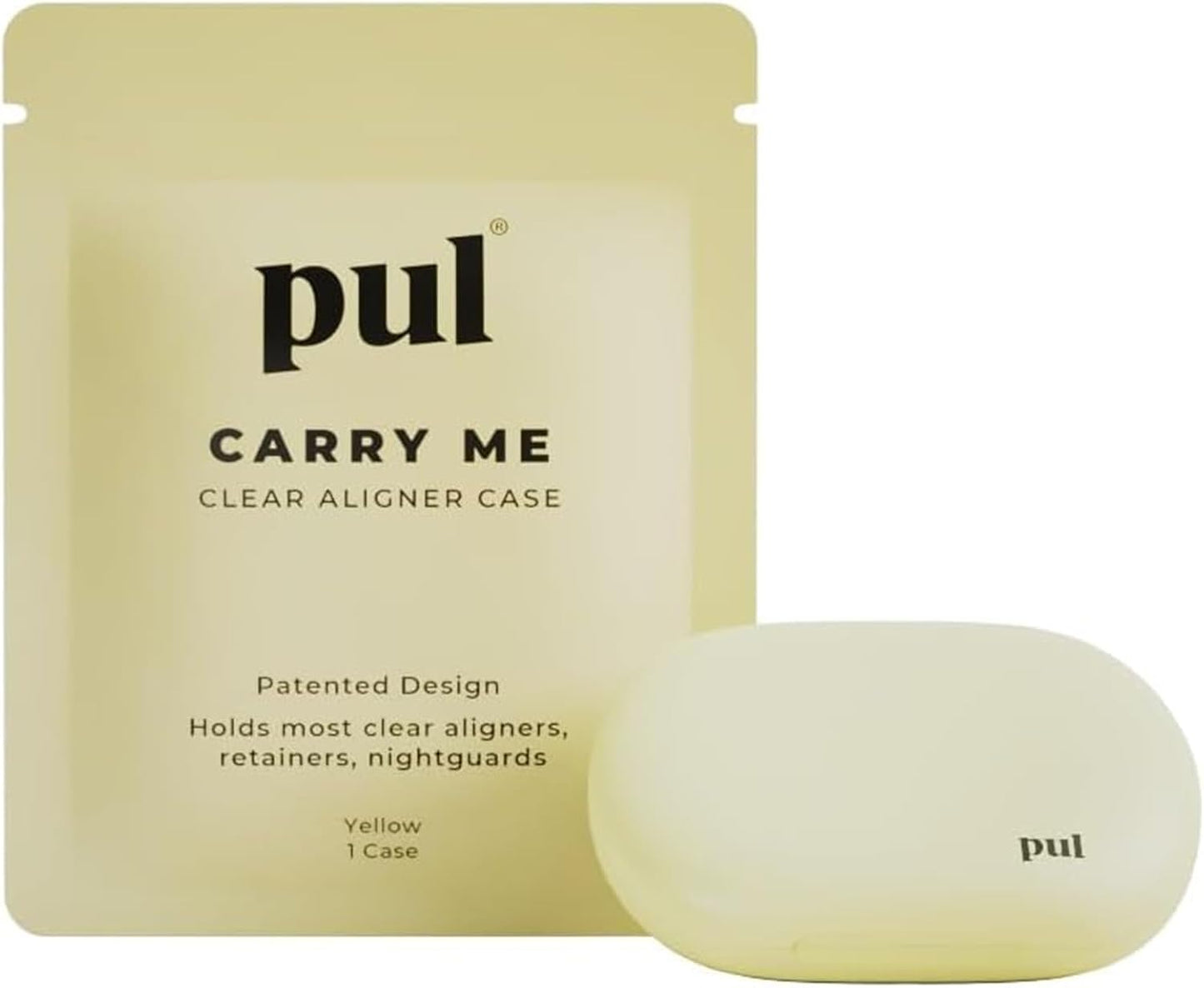 PUL Retainer Case for Invisalign & Clear Aligners - Slim Clear Aligner Case with Secure Magnetic Closure - Travel Retainer Holder for Invisalign Accessories, Mouth Guards & Dentures - Gray