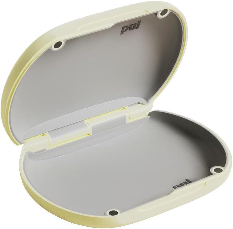 PUL Retainer Case for Invisalign & Clear Aligners - Slim Clear Aligner Case with Secure Magnetic Closure - Travel Retainer Holder for Invisalign Accessories, Mouth Guards & Dentures - Gray
