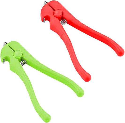 2 Pack Clam Opener Oyster Shucker Tool Oyster Shucking Knife Mussels Opener Pry with Beer Bottle Openers for Razor Shell Fish Scallop Shellfish Seafood Culinary Restaurant Party Picnic Kitchen