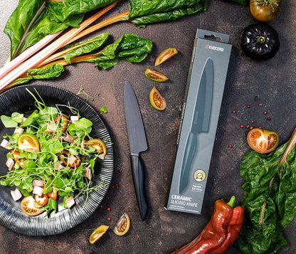 INNOVATIONblack Kitchen Chef's Santoku: All-Purpose Ceramic Blade