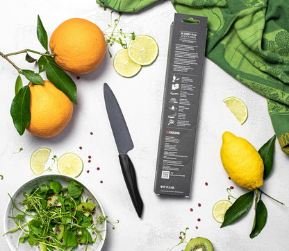 INNOVATIONblack Kitchen Chef's Santoku: All-Purpose Ceramic Blade
