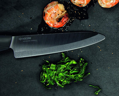 INNOVATIONblack Kitchen Chef's Santoku: All-Purpose Ceramic Blade