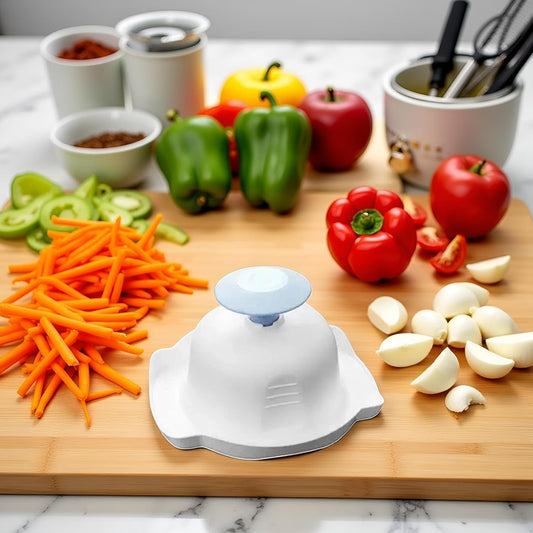 Blue Food Safety Holder for Mandolin Slicer,Peelers and Slicers,Finger Anti-Cut Protectors for Vegetable Grater, Food Slicer Cutter Finger Guard for Mandoline Slicer Grater Kitchen Utensils