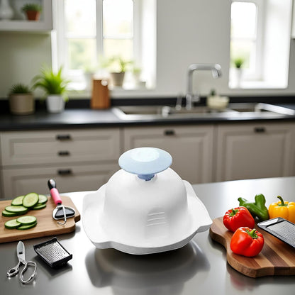 Blue Food Safety Holder for Mandolin Slicer,Peelers and Slicers,Finger Anti-Cut Protectors for Vegetable Grater, Food Slicer Cutter Finger Guard for Mandoline Slicer Grater Kitchen Utensils