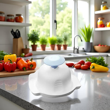 Blue Food Safety Holder for Mandolin Slicer,Peelers and Slicers,Finger Anti-Cut Protectors for Vegetable Grater, Food Slicer Cutter Finger Guard for Mandoline Slicer Grater Kitchen Utensils