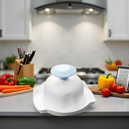 Blue Food Safety Holder for Mandolin Slicer,Peelers and Slicers,Finger Anti-Cut Protectors for Vegetable Grater, Food Slicer Cutter Finger Guard for Mandoline Slicer Grater Kitchen Utensils