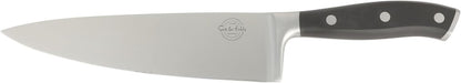 Kitchen Essentials Tasting Kitchen High-Carbon German Steel 7 Piece Full Tang Forged Cutlery Knife Block Set - Eggshell White W/Ashwood Block