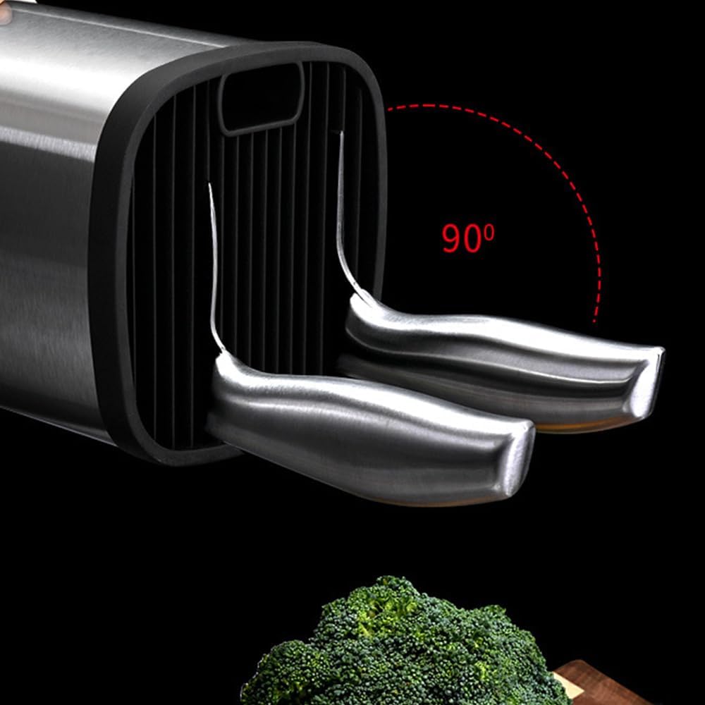 Universal Knife Block Without Knives Knife Block Detachable Knife Storage Space Saver for Kitchen Knife Organizer,Square