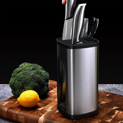 Universal Knife Block Without Knives Knife Block Detachable Knife Storage Space Saver for Kitchen Knife Organizer,Square