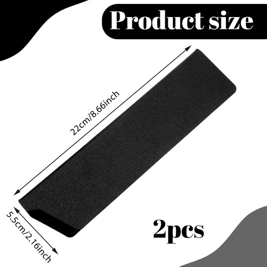 2 Pcs Knife Sleeve 8.6"x 2.2" Knife Cover Edge Guard Waterproof Blade Guard Covers Universal Knives Sheath Protector Black Abrasion Sheaths Plastic felt for Home Kitchen