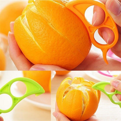 Orange Peeler Set Orange Peeler Easy Open Citrus Lemon Citrus Peel Cutter Vegetable Slicer Fruit Tools Kitchen Gadgets (15 Pack Colorful)