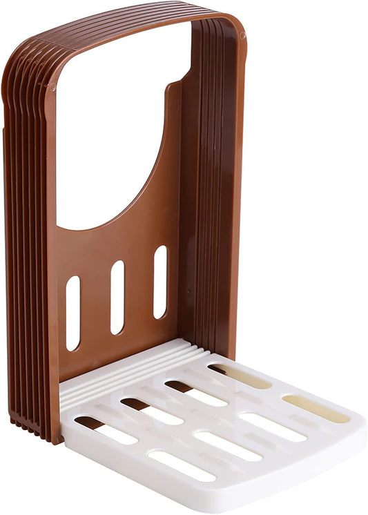 Adjustable Bread Slicer, Foldable Ham Cutter with Non-Slip Base Multi-Purpose for Cheese