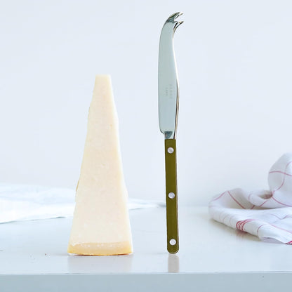 Cheese Knife 9.4 inches - Bistrot Collection - All Cheeses - Stainless Steel & Nylon - Dishwasher Safe - Navy Blue - Brilliant Finish