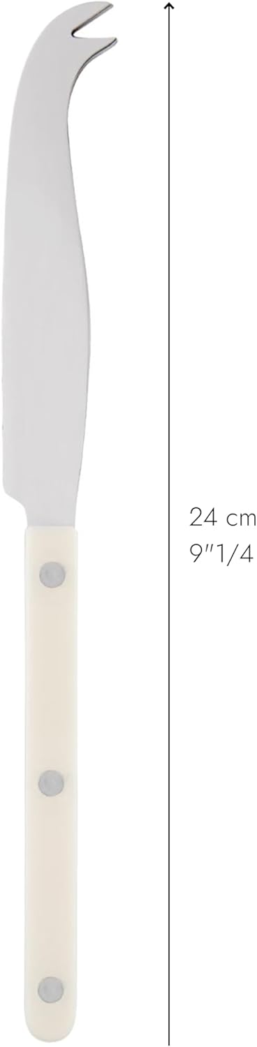 Cheese Knife 9.4 inches - Bistrot Collection - All Cheeses - Stainless Steel & Nylon - Dishwasher Safe - Navy Blue - Brilliant Finish