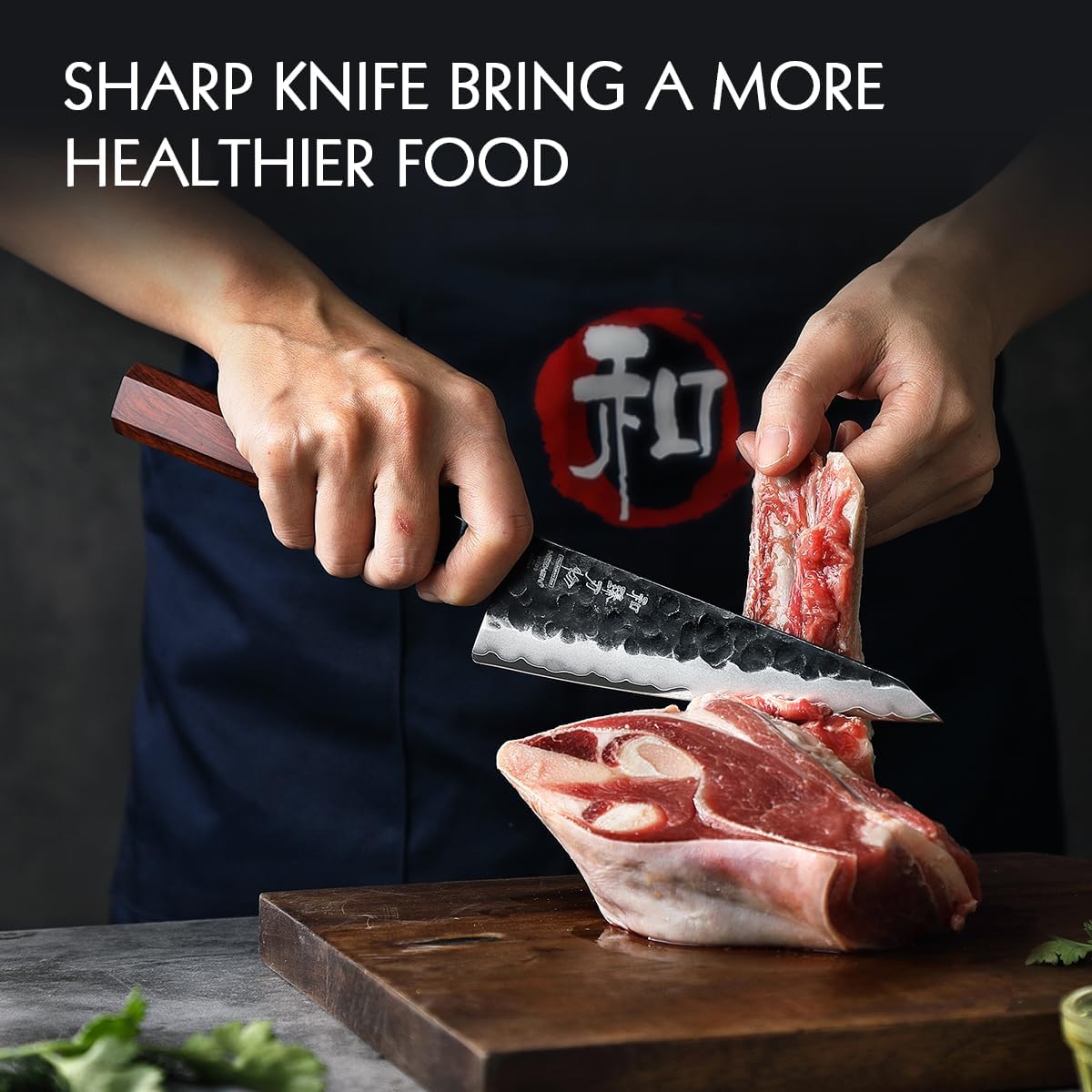 5.3" Utility Knife, Clad Steel Composite Forging Steel Universal Knife, Petty Knife Paring Fruit Peeling,Japanese Style Kitchen Knife,Natural Wood Octagonal Handle