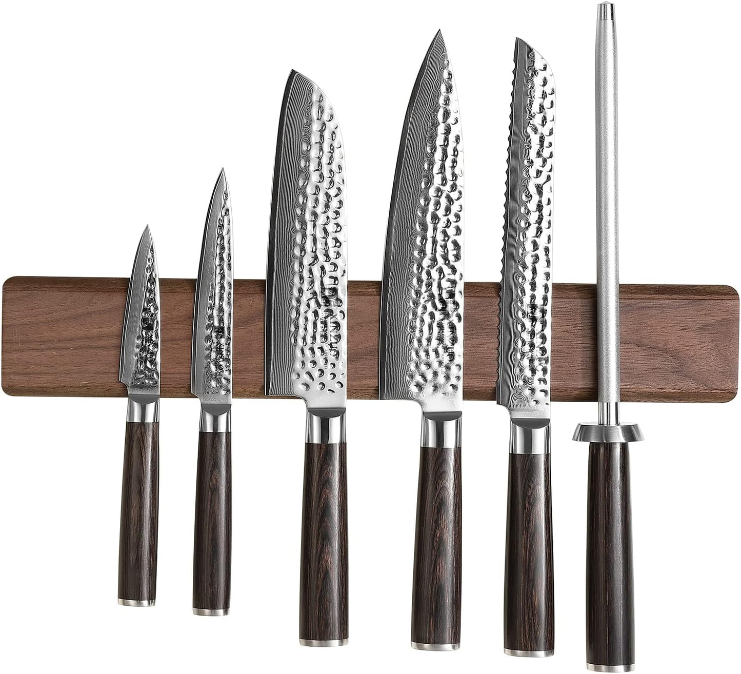 In-drawer Knife Block, Natural Acacia Knife Drawer Oganizer, Insert-Kitchen Storage Holder, 11 Slots, Holds up to 11 Various Size Knives, Countertop Saving&Knife Protective