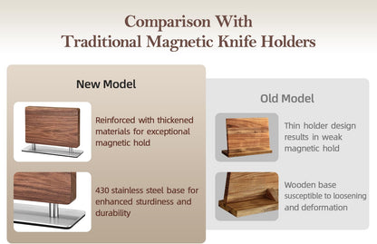 In-drawer Knife Block, Natural Acacia Knife Drawer Oganizer, Insert-Kitchen Storage Holder, 11 Slots, Holds up to 11 Various Size Knives, Countertop Saving&Knife Protective