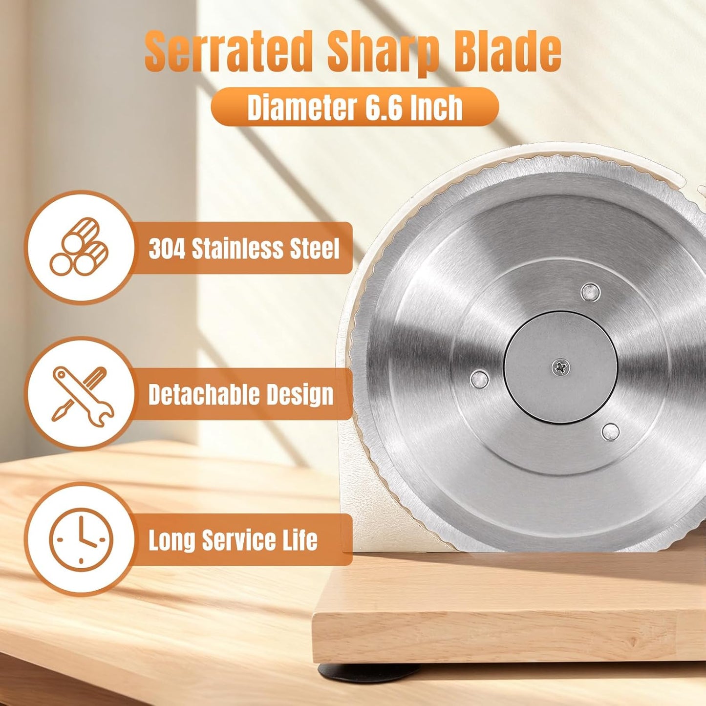 Manual Bread Slicer for Homemade Bread, Sourdough Bread Slicer With Hand Crank, Scale Line and Suction Cup, Serrated Blade, Adjustable Thickness, Evenly Slicing