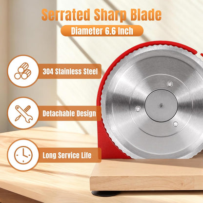 Manual Bread Slicer for Homemade Bread, Sourdough Bread Slicer With Hand Crank, Scale Line and Suction Cup, Serrated Blade, Adjustable Thickness, Evenly Slicing