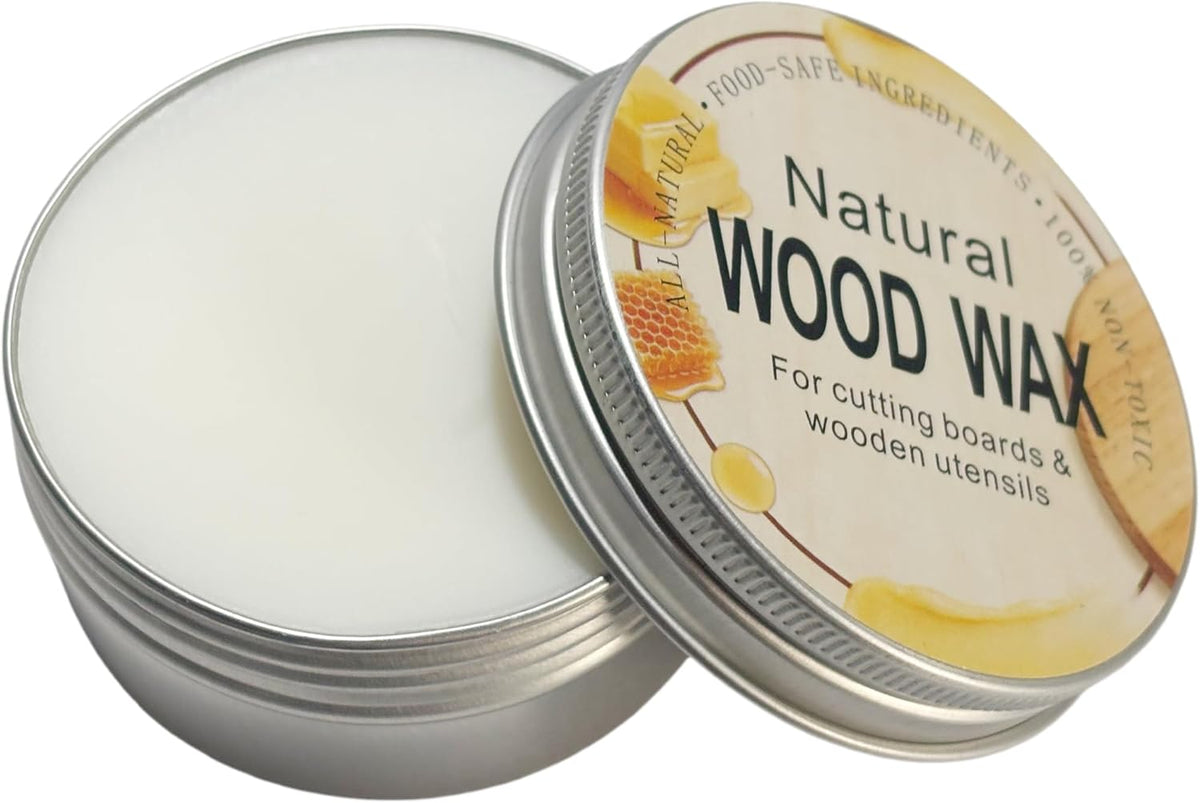 Natural Wood Wax For Cutting Boards, Butcher Blocks, Wooden Spoons and Bowls, 2.82 oz