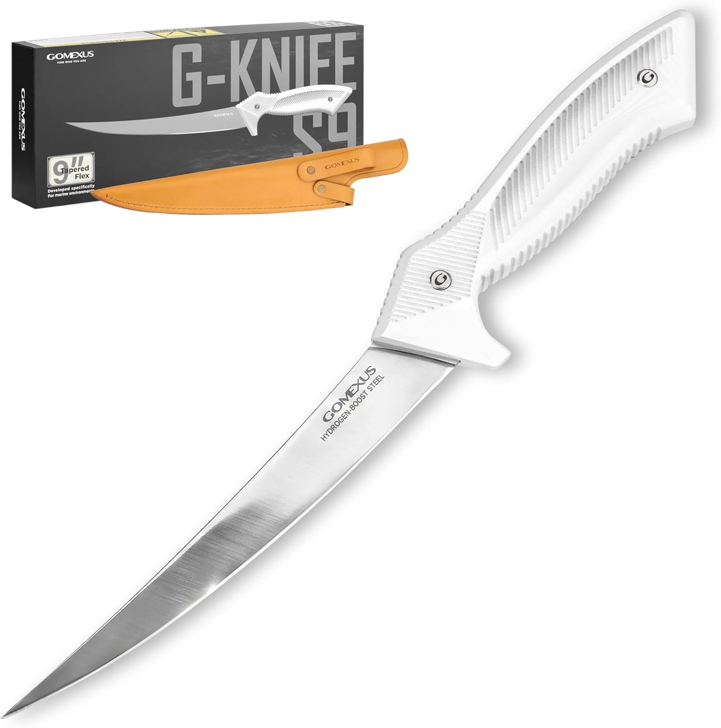 Fillet Knife - 7-9" Fillet Knives For Fish - Razor Sharp Boning Knife - Saltwater and Freshwater Fishing - ultra elasticity | G10 Non Slip Grip | Corrosion Resistant