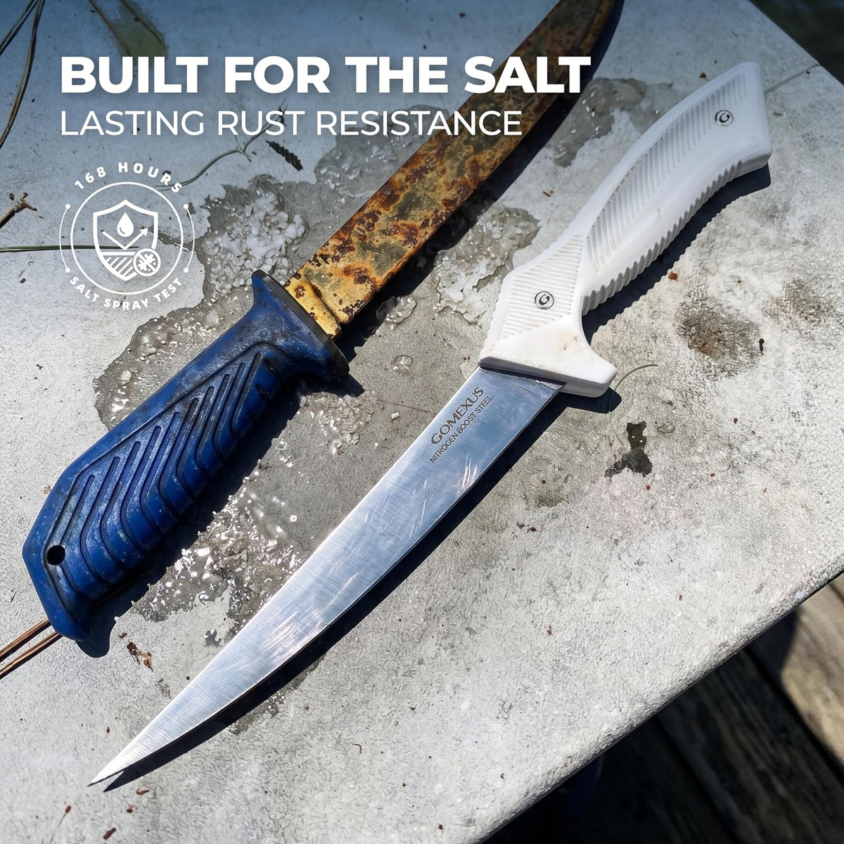 Fillet Knife - 7-9" Fillet Knives For Fish - Razor Sharp Boning Knife - Saltwater and Freshwater Fishing - ultra elasticity | G10 Non Slip Grip | Corrosion Resistant