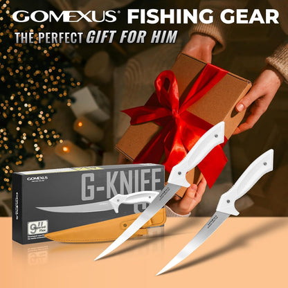 Fillet Knife - 7-9" Fillet Knives For Fish - Razor Sharp Boning Knife - Saltwater and Freshwater Fishing - ultra elasticity | G10 Non Slip Grip | Corrosion Resistant