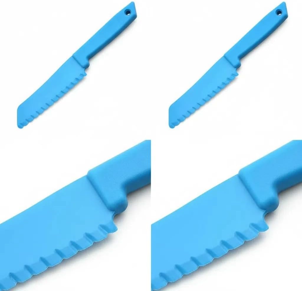 Fox Run Bakeware Safe Knife, Non-Stick Safe Knife For Cake, Brownies & More | Cake & Brownie Cutter Knife That Will Not Damage Your Bakeware | Durable Food Grade Serated Pie & Cake Knife | Baking Gadgets
