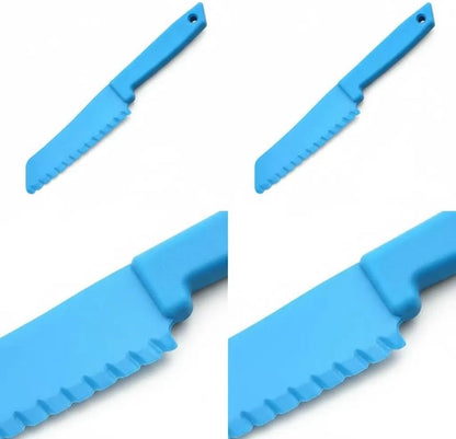 Fox Run Bakeware Safe Knife, Non-Stick Safe Knife For Cake, Brownies & More | Cake & Brownie Cutter Knife That Will Not Damage Your Bakeware | Durable Food Grade Serated Pie & Cake Knife | Baking Gadgets