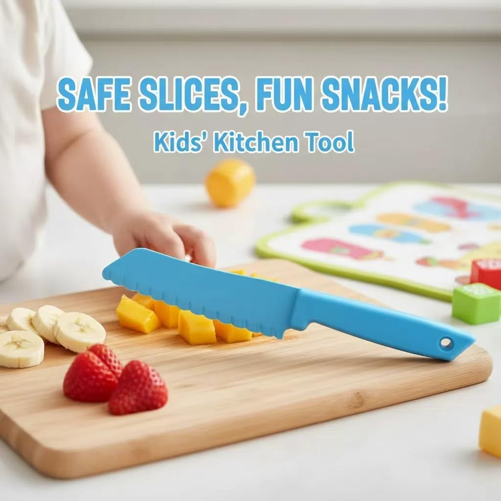 Fox Run Bakeware Safe Knife, Non-Stick Safe Knife For Cake, Brownies & More | Cake & Brownie Cutter Knife That Will Not Damage Your Bakeware | Durable Food Grade Serated Pie & Cake Knife | Baking Gadgets