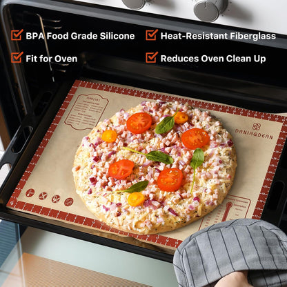 26"x16" Extra Thick Silicone Baking Mat for Pastry and Bread