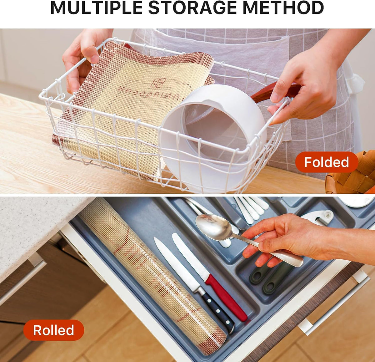 26"x16" Extra Thick Silicone Baking Mat for Pastry and Bread