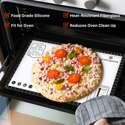 26"x16" Extra Thick Silicone Baking Mat for Pastry and Bread