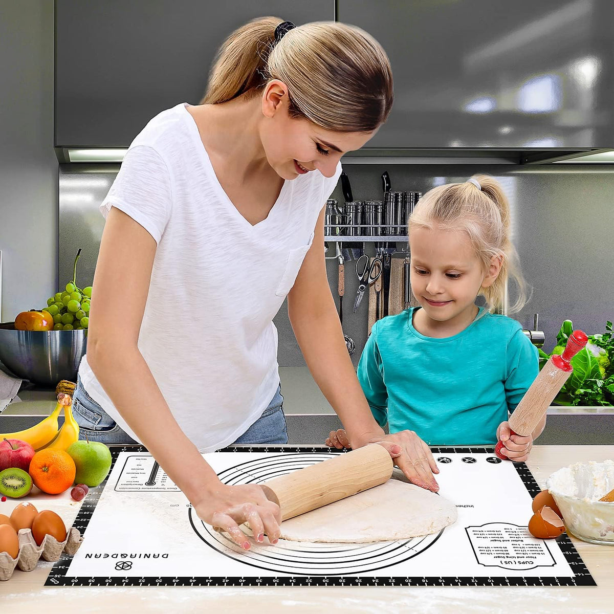 26"x16" Extra Thick Silicone Baking Mat for Pastry and Bread
